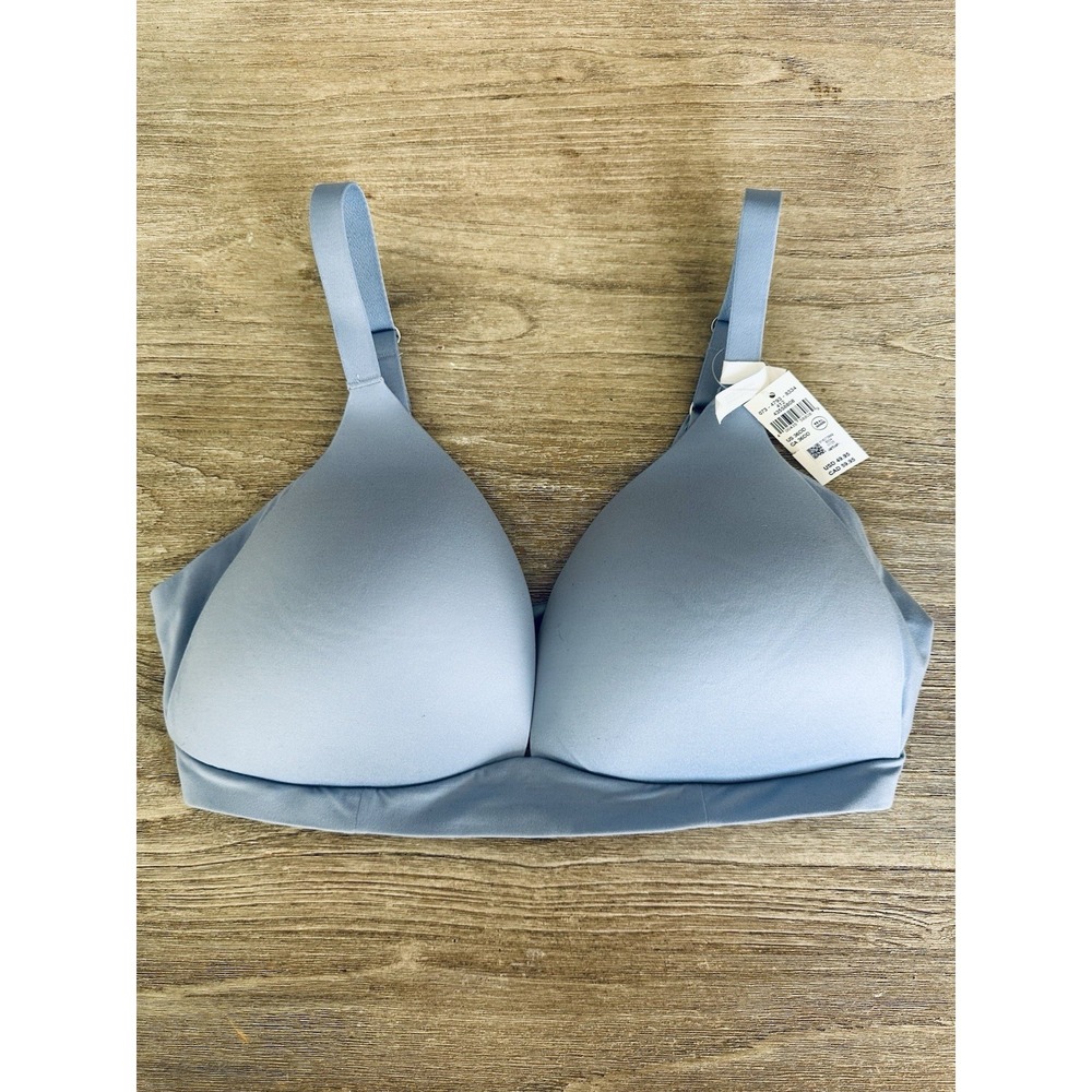 NWT Aerie Light Blue Real Sunnie Lined Wireless Bra Size 36DD $49.95